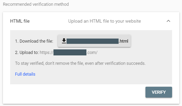 HTML file verification